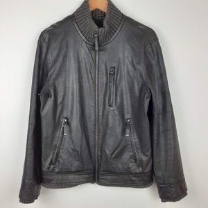 Vince Camuto Men’s Size S Faux leather jacket, black. Very well worn. Cosplay